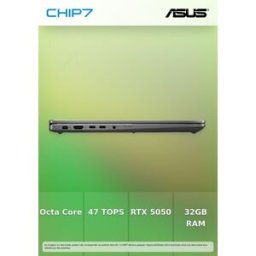 Portátil ASUS - Intel Ultra 7 258V / NVIDIA RTX 5050 8GB / 32GB RAM / 1TB SSD / 16" 3K WQXGA+ OLED Touch 120Hz / Windows 11 Pro - Vivobook Flip TP3607SH-U72BO55CP1