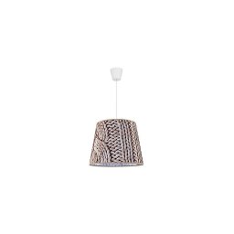 Duolla - Candeeiro suspenso POP 1xE27/40W/230V lã diâmetro 38 cm castanho