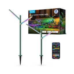 Govee- CONJUNTO 2x Lâmpadas de exterior LED RGBICWW regulável LED/36W/230V IP66 2700-6500K Wi-Fi