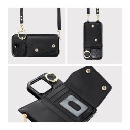 Capa Iphone 16 Pro Wallet WONDER Case Preto