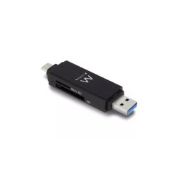 Leitor de Cartões Memoria EWENT EW1075 USB3.1 GEN 1 Compact All-in-one USB-C/USB-A