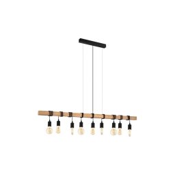 Eglo 182429 - Lustre suspenso por cabo TOWNSHEND 9xE27/60W/230V