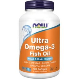 Now Foods Ultra omega-3 1000mg - 180 pérolas - Circulação-coração - Perlas - 180 Serviços