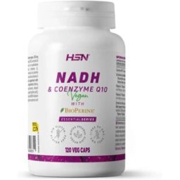 HSN Nadh 10mg & coenzima q10 100mg - 120 veg caps - Especial seniores - Cápsulas Vegetales - 120 Serviços
