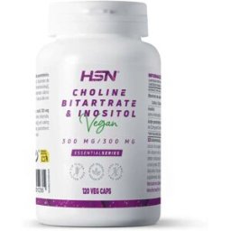 HSN Colina e inositol 300mg/300mg - 120 veg caps - Concentração e memória - Cápsulas Vegetales - 120 Serviços