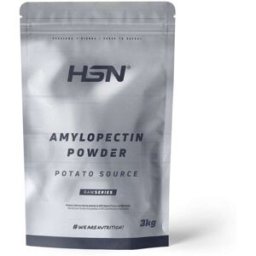 HSN Amilopectina (amido de batata) 3kg sem sabor - Hidratos de carbono - Polvo - 60 Serviços