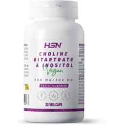 HSN Colina e inositol 300mg/300mg - 30 veg caps - Concentração e memória - Cápsulas Vegetales - 30 Serviços