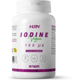 HSN Iodo 150mcg - 120 tabs - Minerais - Tabletas - 120 Serviços