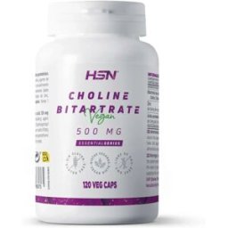 HSN Bitartarato de colina 500mg - 120 veg caps - Concentração e memória - Cápsulas Vegetales - 120 Serviços