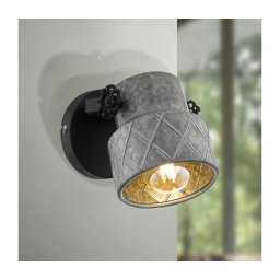 Eglo 39868 - Aplique de parede HILCOTT 1xE27/40W/230V