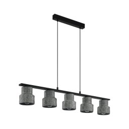 Eglo 39855 - Pendente HILCOTT com cabo 5xE27/40W/230V