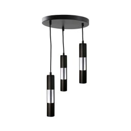 Candelabro num fio MAGNUMA 3xGU10/50W/230V preto antigo/cromo brilhante