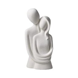 Decoração de mesa em cerâmica 21 x 8,5 x 10 cm branca