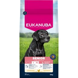 15kg Premium Nutrition Senior Large & Giant Breed Frango Eukanuba cão