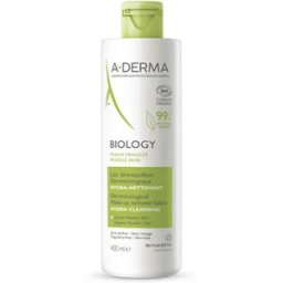 A-Derma Biology Leite Desmaquilhante Dermatológico 400ml