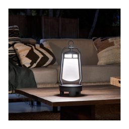 Elstead KL-LYNDON-BT-B-BK - Candeeiro exterior LED com coluna LED/3W/230V IP44