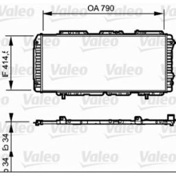 Radiador, arrefecimento do motor VALEO 731611