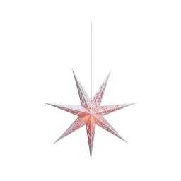 Markslöjd 703553 - Decoração de Natal ELIN 1xE14/25W/230V branco/vermelho 75 cm