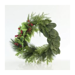 Coroa de natal diâmetro 64 cm