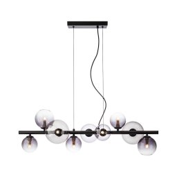 Redo 01-3989 - Candeeiro suspenso ASTRA 9xG9/8W/230V preto