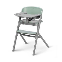 KINDERKRAFT SELECT - Cadeira alta infantil 3 em 1 LIVY Premium Verde oliva