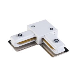 Tampa de proteção para sistema de carris monofásico TRACER angular branco