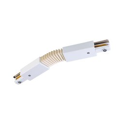 Tampa de proteção para sistema de carris monofásico TRACER flexível branco