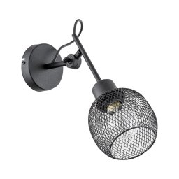 Iluminação de parede POLO 1xE27/15W/230V preto