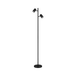 Globo 57918SB - Candeeiro de chão JAMES 2xGU10/5W/230V preto