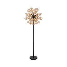 Globo 15633SA - Candeeiro de pé UDO 6xE14/25W/230V dourado