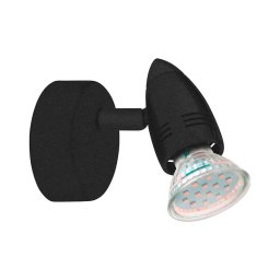 Eglo 780443 - Foco de parede LED SABADELL 1xGU10/2,8W/230V 3000K preto
