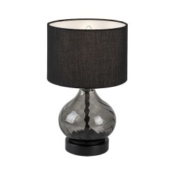 Rabalux 74034 - Candeeiro de mesa PIRELO 1xE14/25W/230V fumado