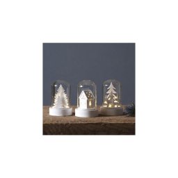 Eglo 410045 - Conjunto de 3 decorações de Natal LED KUPOL LED/0,06 W/1x CR2032 brancas