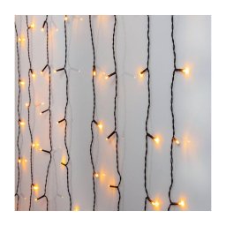 Eglo 411526 - Cortina LED para exterior GOLDEN, 120 LEDs, 1,8 m, IP44, branco quente