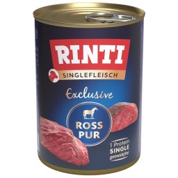 1x400g cavalo Puro Singlefleisch Rinti comida húmida cães