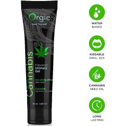 Lubrificante de Aquecimento à Base de Água Orgie Lube Tube Cannabis (100 ml)