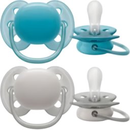 Philips Avent Chupeta Ultra Soft Azul e Cinzento 6-18m 2 unidades