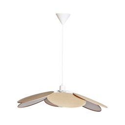 Cottex 8200130-5000 - Lustre suspenso com cabo WINF 1xE27/8W/230V bege/branco