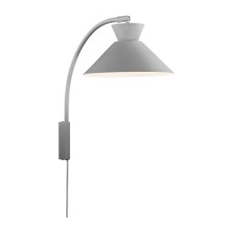 Nordlux - Candeeiro de parede DIAL 1xE27/40W/230V cinzento