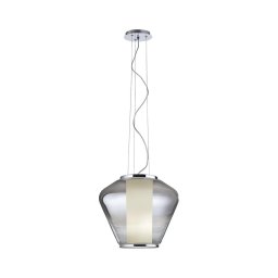 Redo 01-1139 - Candeeiro suspenso com cabo FUSION 1xE27/42W/230V Ø30 cm cromado brilhante/fumê