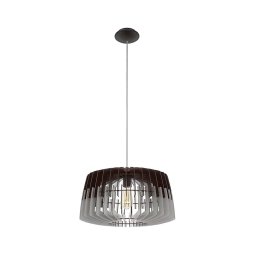 Eglo 96956 - Lustre suspenso com cabo ARTANA 1xE27/60W/230V cinzento/preto 480mm
