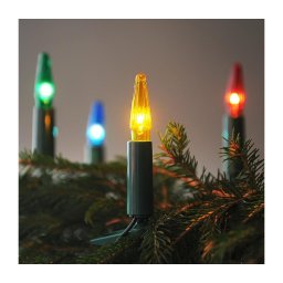 Guirlanda luminosa ASTERIA — 16 lâmpadas E10, 13,5 m, multicolor