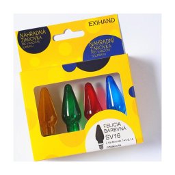 CONJUNTO 4 x Lâmpada de substituição FELICIA E10/14V/0,1A colorido