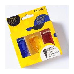 CONJUNTO 3 x Lâmpada de substituição LANTERN E10/20V/0,1A colorido