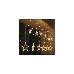 Soligth 1V227 - Cortina de luz de Natal LED 3,3 m 77xLED/3xAAA