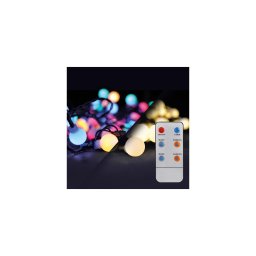 Solight 1V08-RGB-LED RGB Cordão regulável 100xLED/8 funções 15m IP44 + comando à distância