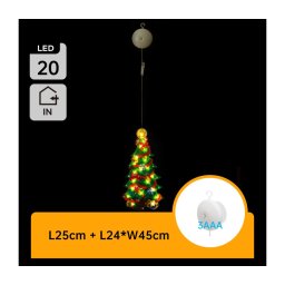 Aigostar - Decoração de Natal LED LED/3xAAA árvore 45cm