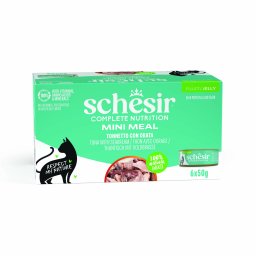 Schesir Complete Nutrition Filete em geleia 24 x 50 g - Pack económico - Thunfisch mit Goldbrasse