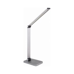 Lâmpada de mesa LED 10W 230V com carregador sem fio, cromo fosco