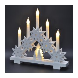 Brilagi - Castiçal de Natal LED 5xLED/2xAA